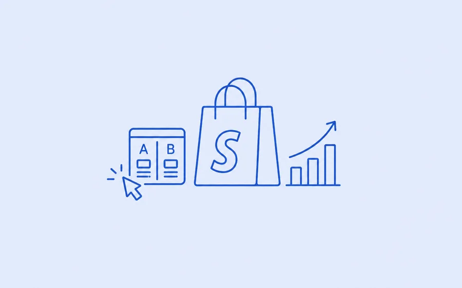 Shopify CRO and A/B testing illustration