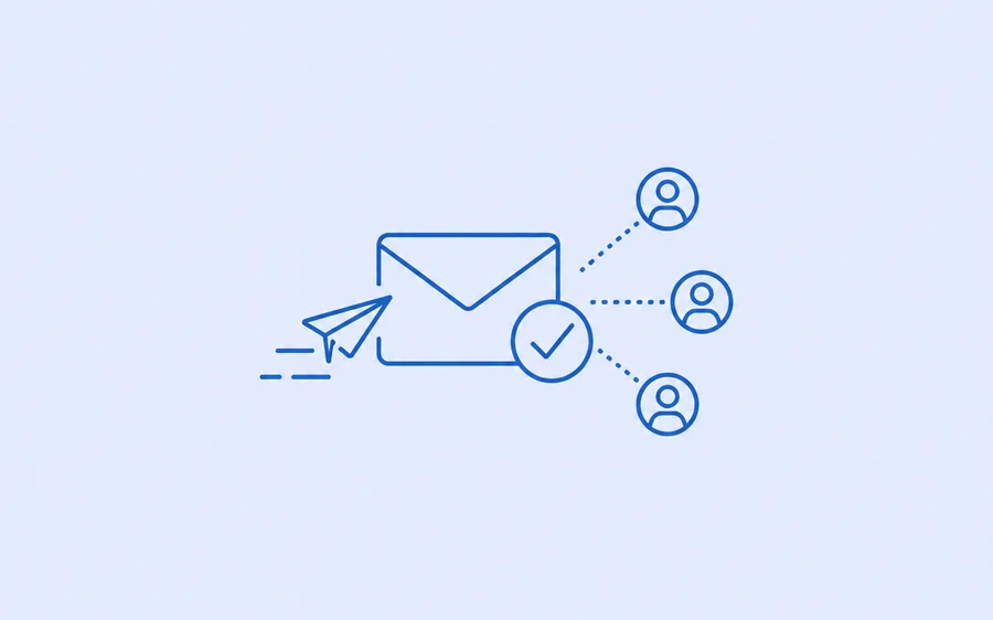 Cold email outreach illustration for a UX agency
